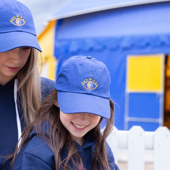 GOOD VIBES Dad Cap in Royal Blue - Picture 3 of 3